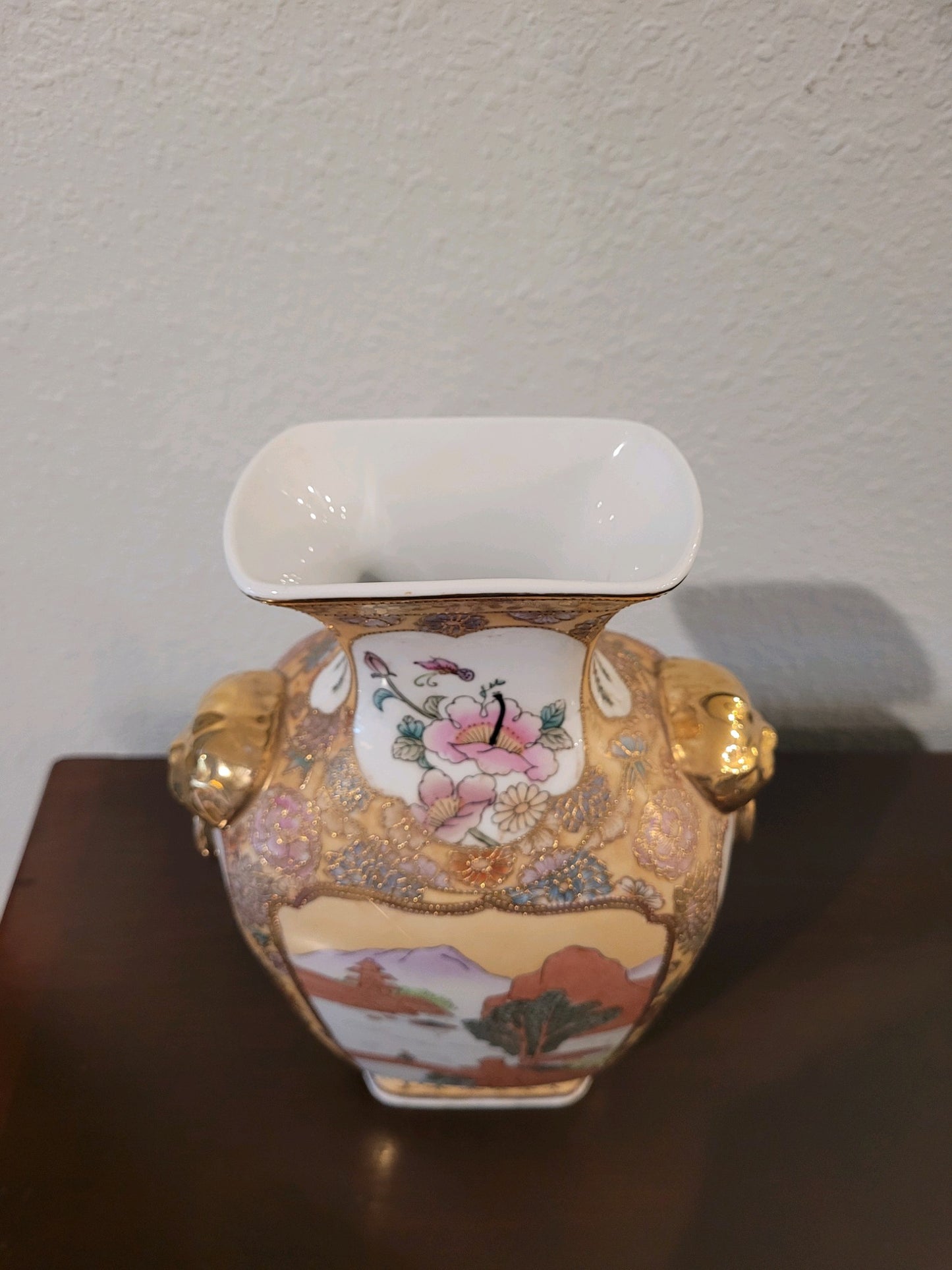 Hand Painted Nippon Mantle Vase