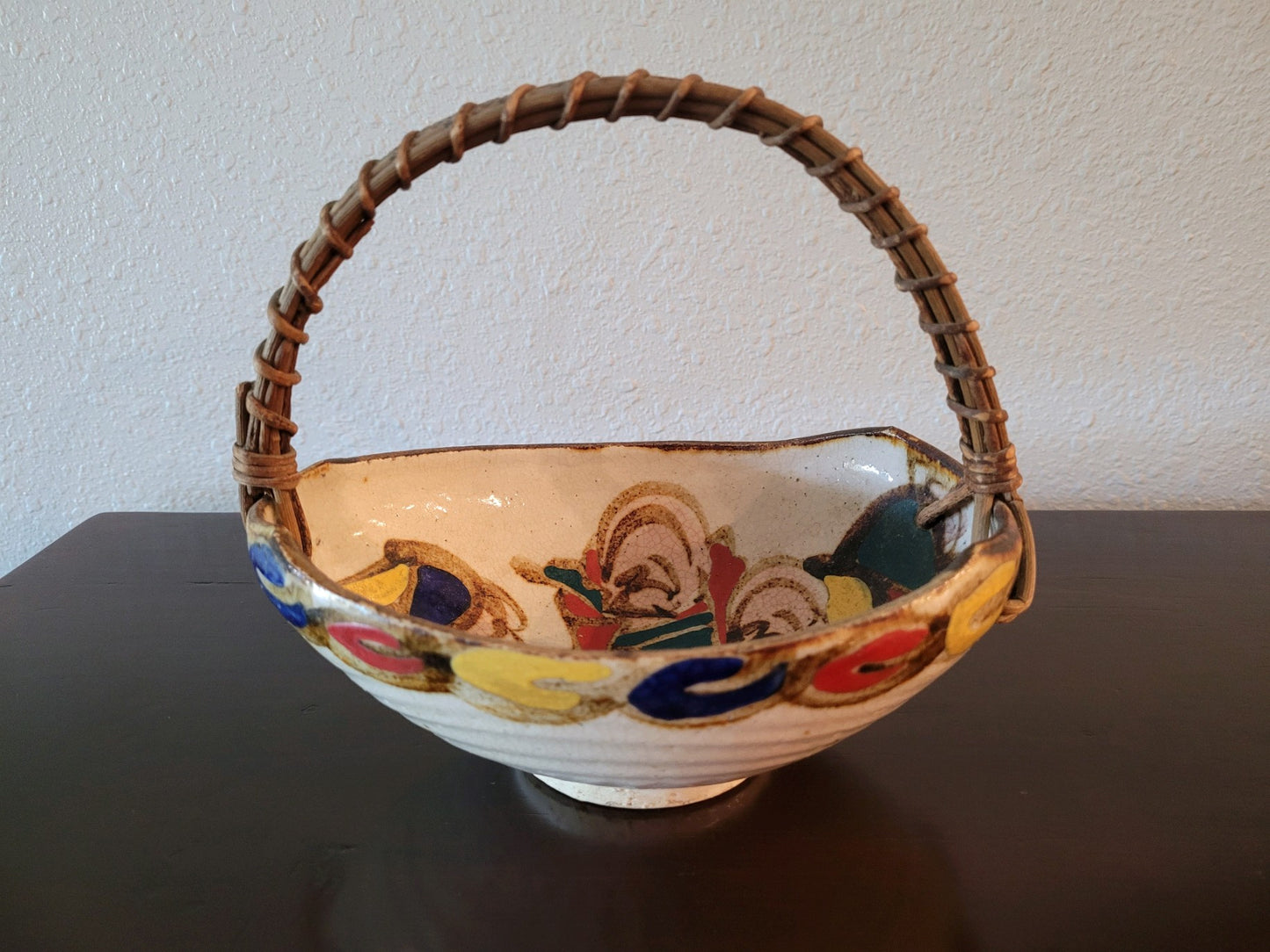 Artisan Crafted Pottery Basket