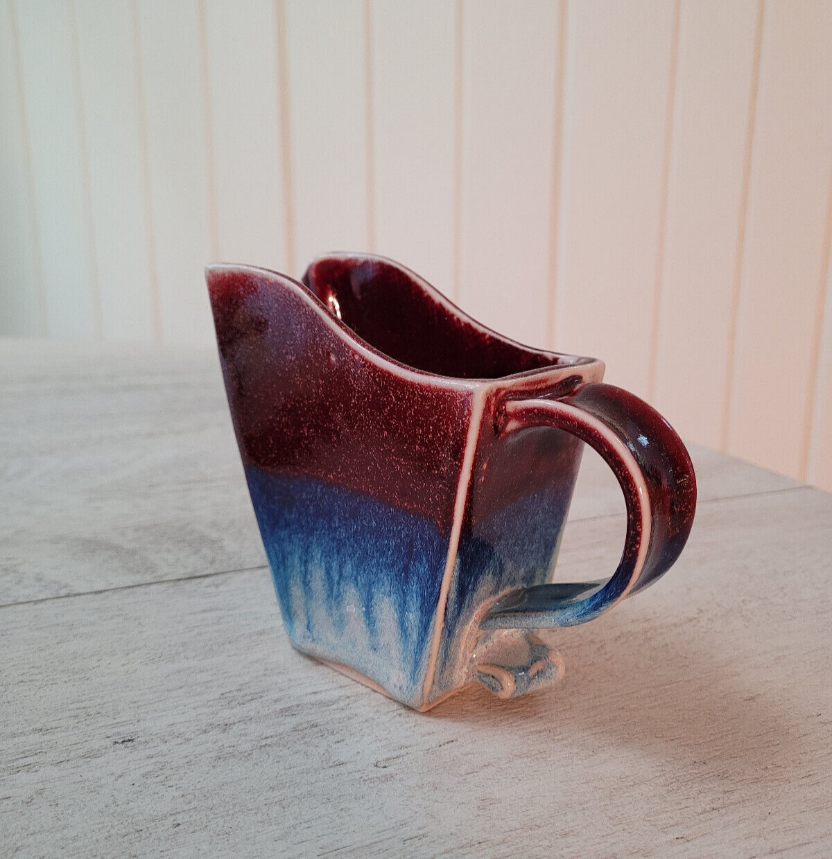 Billie Bloom Red and Blue Pitcher