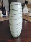 Black and White Art Glass Vase