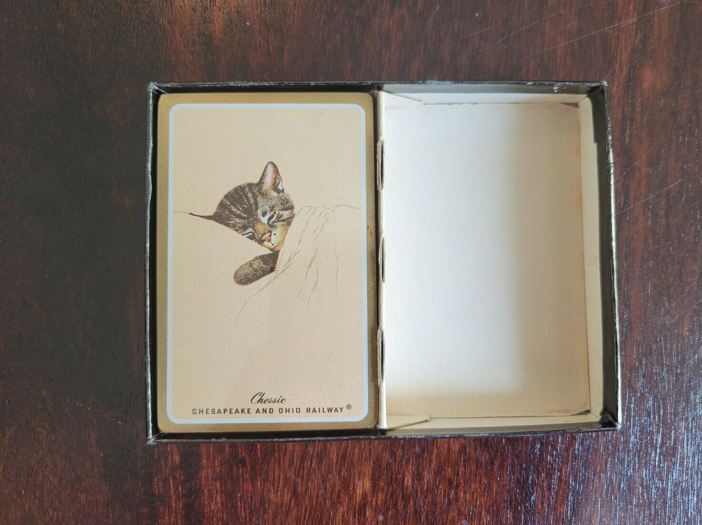 Chesapeake Ohio Railway Kitten Playing Cards Four Box Set