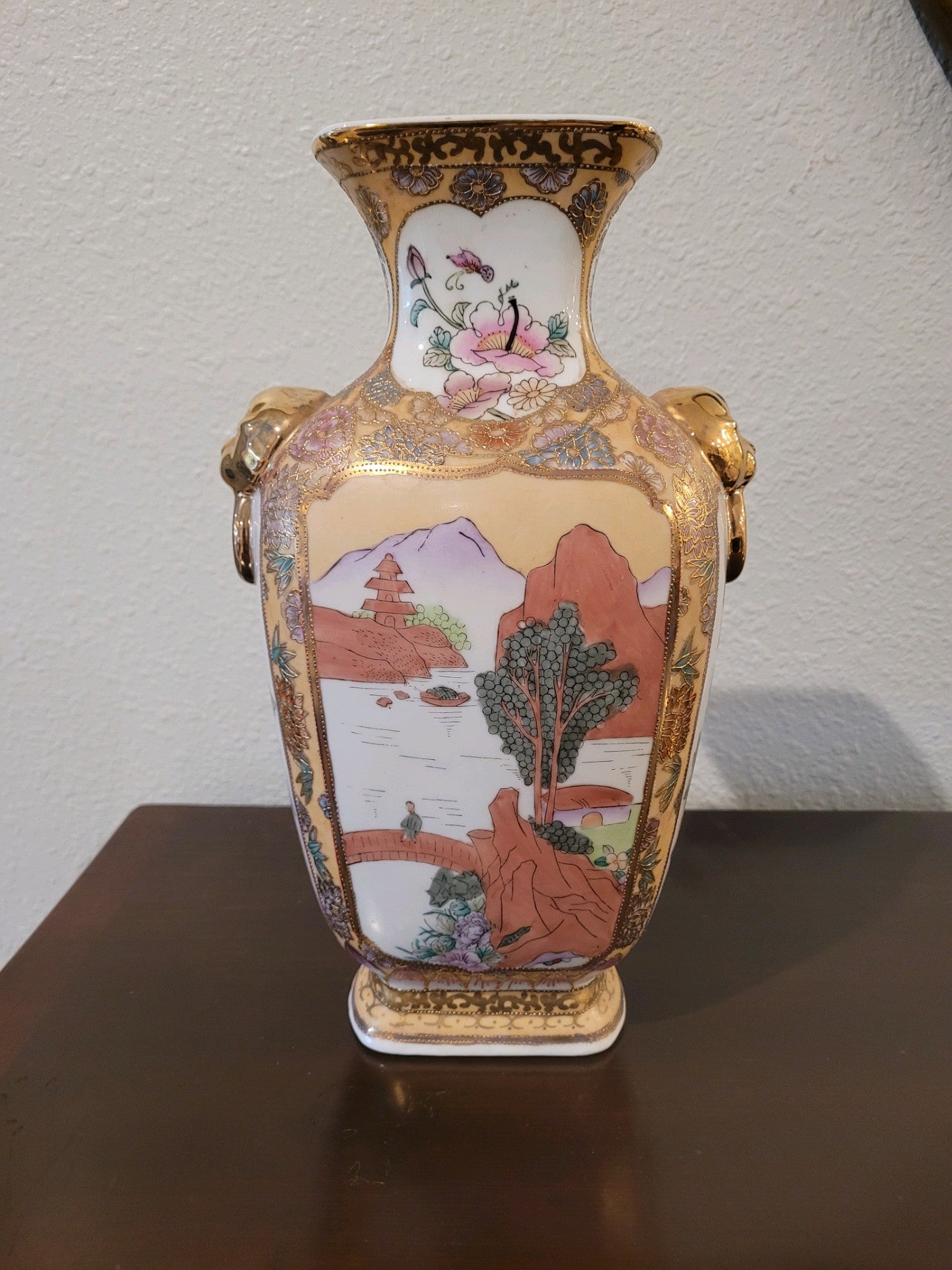 Hand Painted Nippon Mantle Vase