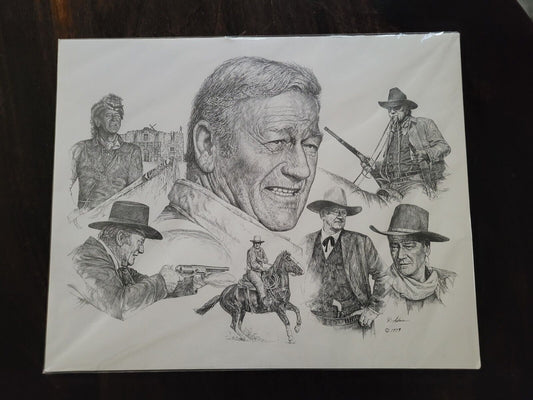 The Many Faces of John Wayne R. Adair Print