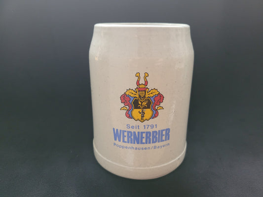 Wernerbier Stoneware German Coat of Arms Beer Stein